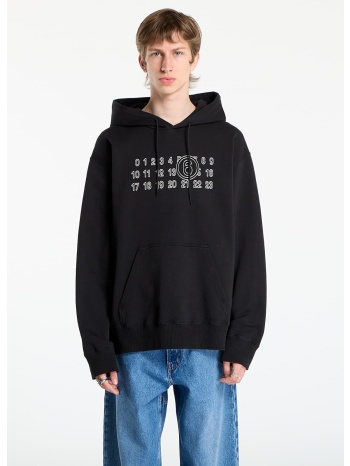 φούτερ mm6 sweatshirt black l σε προσφορά