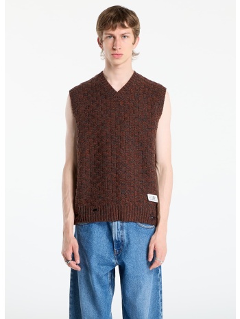 γιλέκο mm6 maison margiela gilet dark grey melange/ brown l σε προσφορά