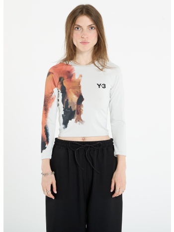 μπλουζάκι y-3 crop longsleeve t-shirt orbit grey l/42 σε προσφορά