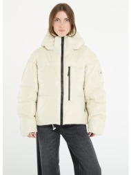 μπουφάν adidas by stella mccartney short padded winter jacket almond milk-smc l