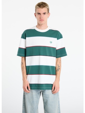 μπλουζάκι fred perry striped relaxed t-shirt snow white l σε προσφορά