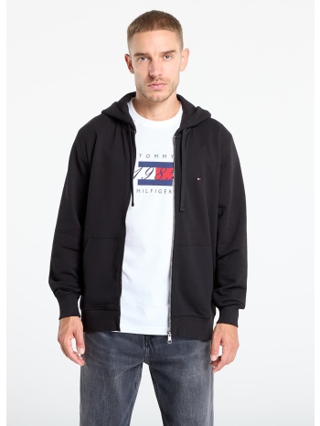 φούτερ tommy hilfiger essential terry zip through black l σε προσφορά