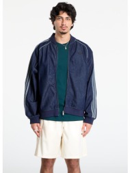 μπουφάν adidas sst adicolor loose denim stone jacket indigo denim l