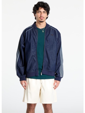 μπουφάν adidas sst adicolor loose denim stone jacket indigo