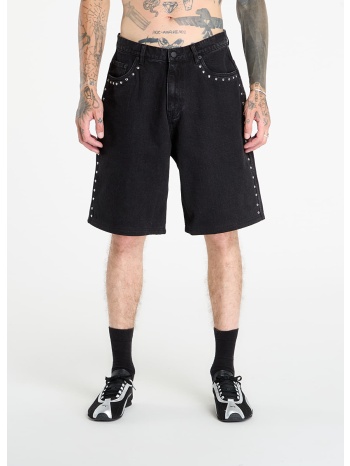 pleasures daft club lucky studded jorts black 28 σε προσφορά