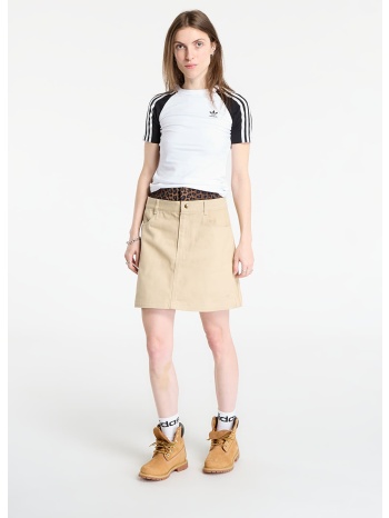 adidas firebird utility mini skirt stone khaki 10