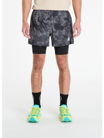 adidas own the run spray dye 2-in-1 short grey four/ black l σε προσφορά