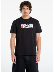 μπλουζάκι calvin klein jeans ss redbox graphic tee black l