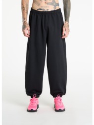 παντελόνια nike solo swoosh men`s cuffed fleece pants black/ black/ white l