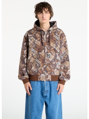 μπουφάν obey glen zip up jacket fence camo multi l σε προσφορά