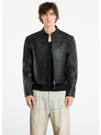 μπουφάν daily paper structured leather jacket black xl σε προσφορά