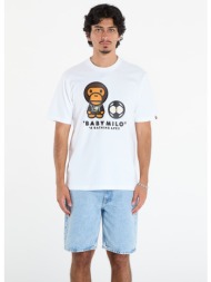 μπλουζάκι adidas x bape ssl milo t white/ true pink xxl