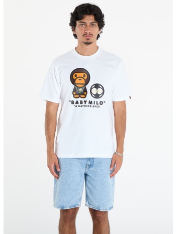 μπλουζάκι adidas x bape ssl milo t white/ true pink xxl