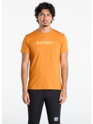 μπλουζάκι saysky logo pace t-shirt orange l
