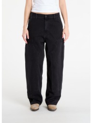 παντελόνια carhartt wip w` brandon double knee pant black stone washed xs