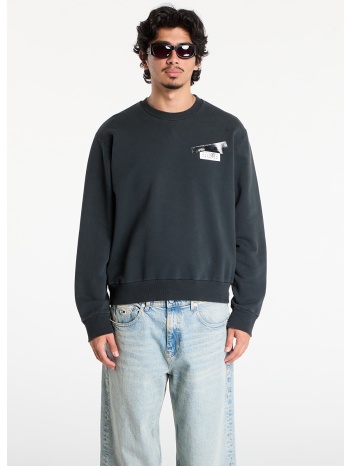 φούτερ mm6 maison margiela sweatshirt washed black m σε προσφορά