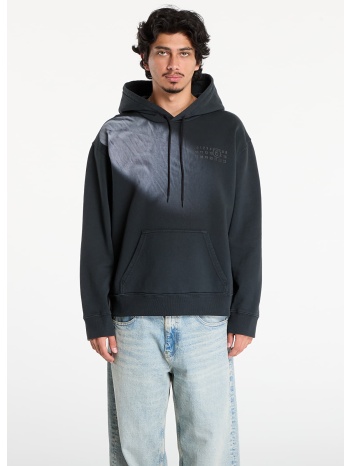 φούτερ mm6 maison margiela sweatshirt washed black xl σε προσφορά