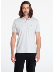 μπλουζάκι tommy hilfiger liquid cotton reg se polo grey l