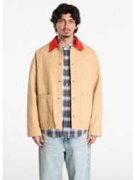 μπουφάν a.p.c. unisex lined jacket w contrast collar brown xl