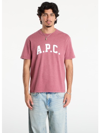 μπλουζάκι a.p.c. t-shirt marcus rouge fonce blanc l σε προσφορά