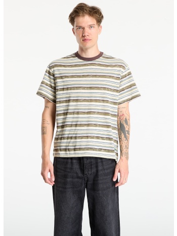 μπλουζάκι brain dead toni stripe t-shirt olive/ multi xl σε προσφορά