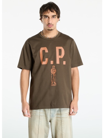 μπλουζάκι c.p. company mercerized 30/2 jersey twisted short σε προσφορά