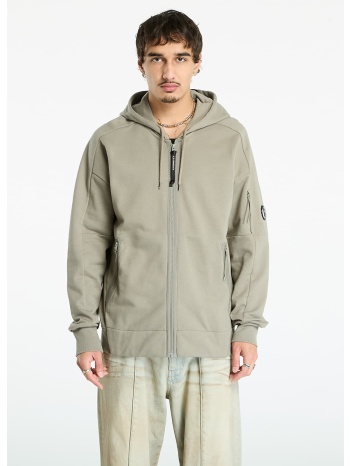 φούτερ c.p. company diagonal raised fleece hooded full zip σε προσφορά