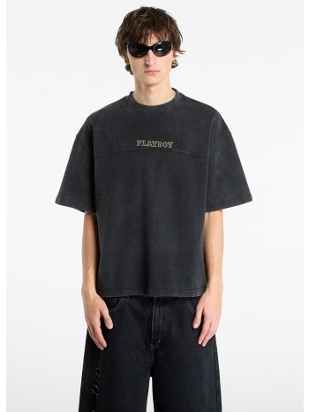μπλουζάκι playboy x ftshp washed tee unisex washed black l