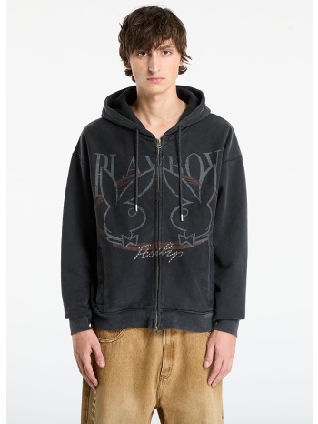 φούτερ playboy x ftshp zip-up hoodie unisex black l
