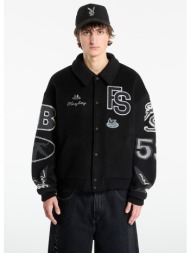 μπουφάν playboy x ftshp varsity jacket unisex black c m