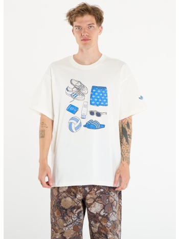 μπλουζάκι adidas stuff tee off white s σε προσφορά