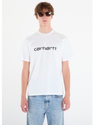 μπλουζάκι carhartt wip s/s script t-shirt unisex white/ black l