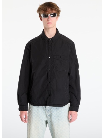 μπουφάν c.p. company chrome-r lens button overshirt black l σε προσφορά