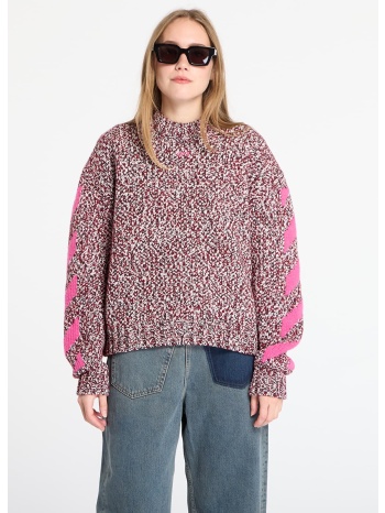 πουλόβερ off-white mouline arrow knit crewneck red dahlia m σε προσφορά