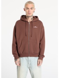 φούτερ awake ny crown logo full-zip hoodie brown l