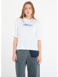 μπλουζάκι off-white cloudy arrow boxy tee white/ electric blue s