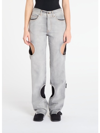 παντελόνια off-white meteor denim pants bleach black/ no σε προσφορά