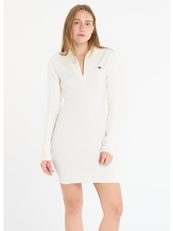 adidas long sleeve collared dress off white m σε προσφορά