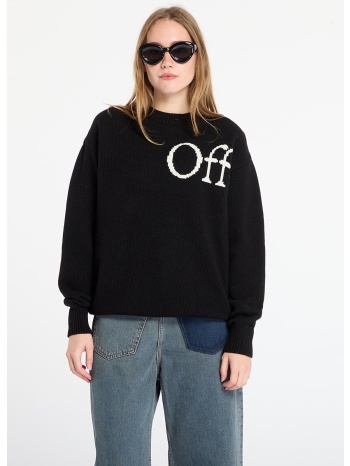 πουλόβερ off-white bookish shared knit crewneck black/ σε προσφορά