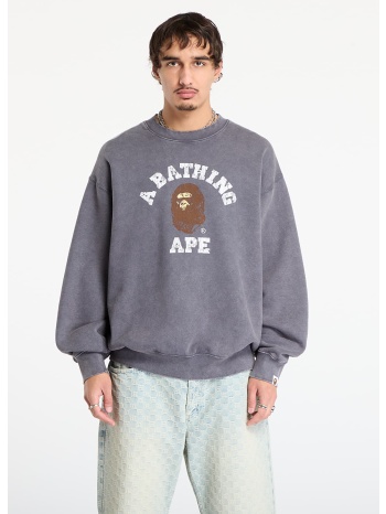 φούτερ a bathing ape garment dye college relaxed fit σε προσφορά