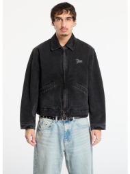 μπουφάν patta washed canvas jacket unisex black xxl