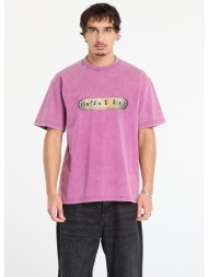 μπλουζάκι patta gilded acid washed t-shirt unisex boysenberry xs