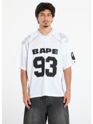 μπλουζάκι a bathing ape line camo jacquard relaxed fit football jersey white l