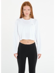 μπλουζάκι on train long-t crop graphic white s