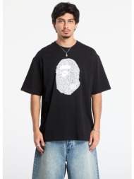 μπλουζάκι a bathing ape wild leopard pattern ape head relaxed fit tee black xxl