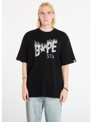 μπλουζάκι a bathing ape wild leopard pattern bape sta logo relaxed fit tee black m