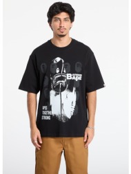 μπλουζάκι a bathing ape spray print multi logo relaxed fit tee black s