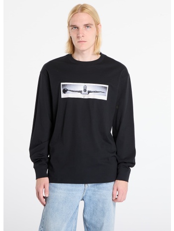 μπλουζάκι jordan m brand photo ls crew black/ white xl σε προσφορά