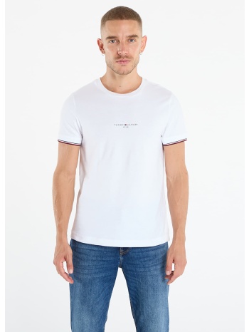 μπλουζάκι tommy hilfiger slim jersey tipped t-shirt white xl σε προσφορά