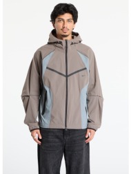 μπουφάν nike tech men`s dri-fit woven color-block windrunner loose jacket cave stone/ cool grey/ bla